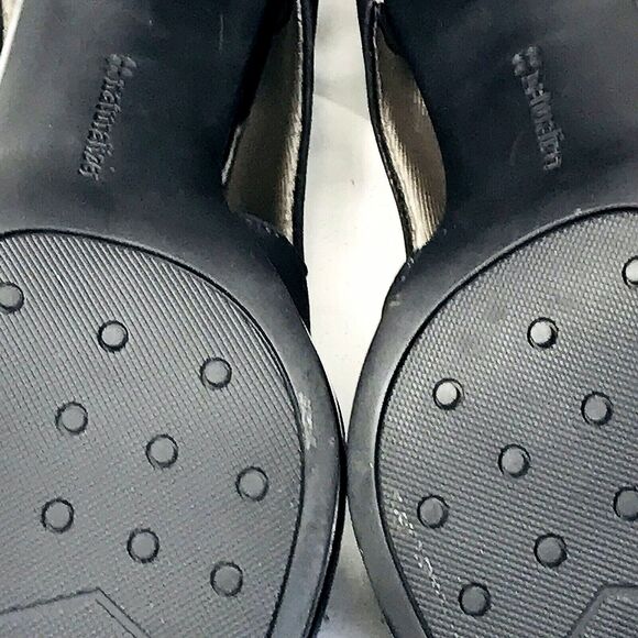 Naturalizer Bootie Shooties Heels Faux Suede Black10 Women Peep Whimsigoth Y2K - Picture 6 of 12